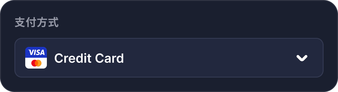 Select payment method