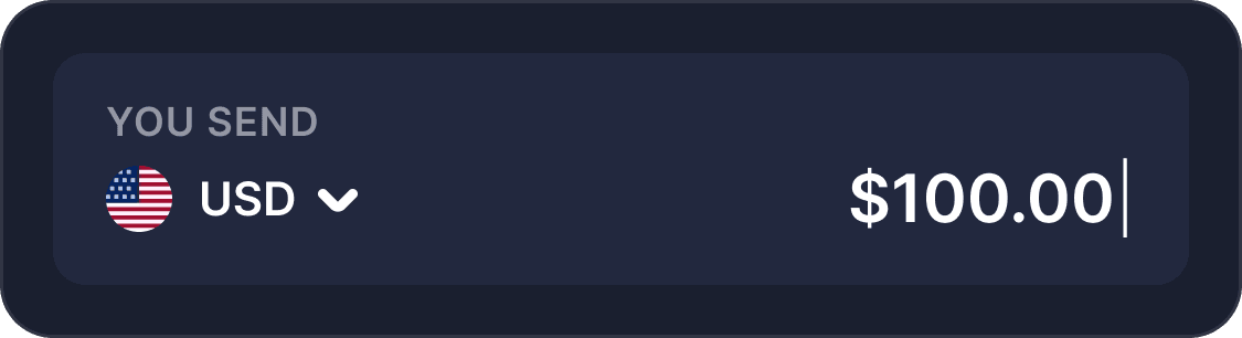 Enter amount