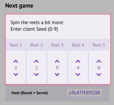 slots input
