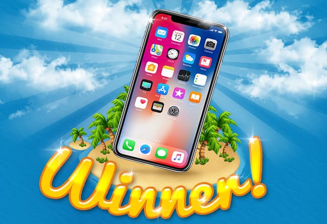 Dream Island iPhone X winner