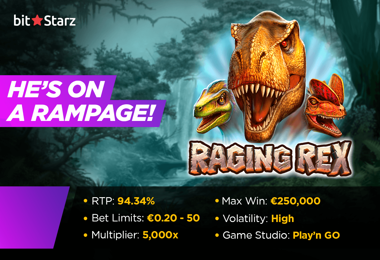 Raging Rex slot rampages the reels for prehistoric wins