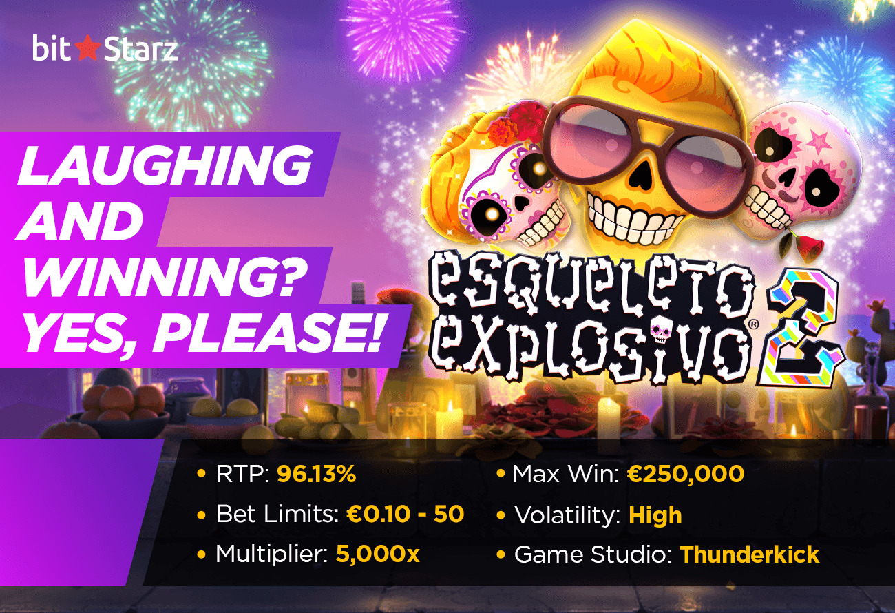 Spin to the Sound of Laughing Skulls in Esqueleto Explosivo 2 Slot