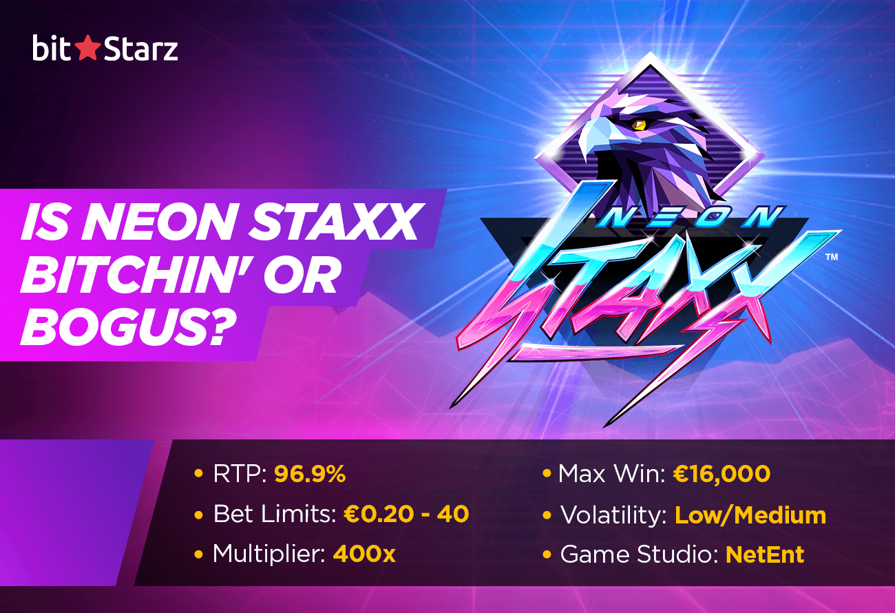 Retro Neon Staxx slot doesn’t disappoint!