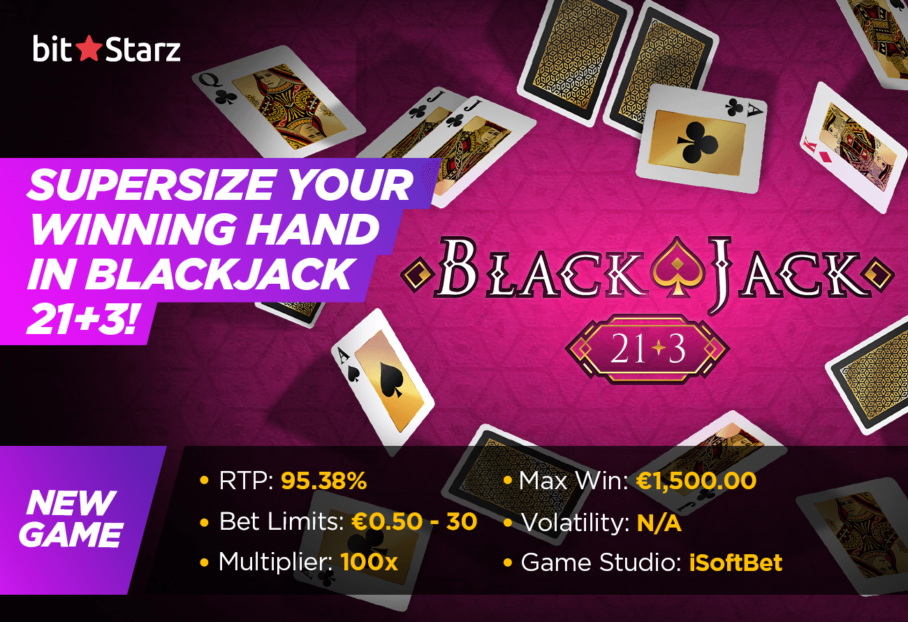 Take Your Table Game Action to the Next Level in Blackjack 21+3!