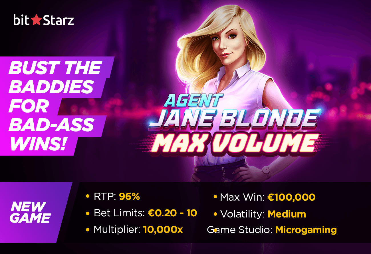 The-Chase-for-Wins-Is-on-in-Agent-Jane-Blonde-Max-Volume-Slot!