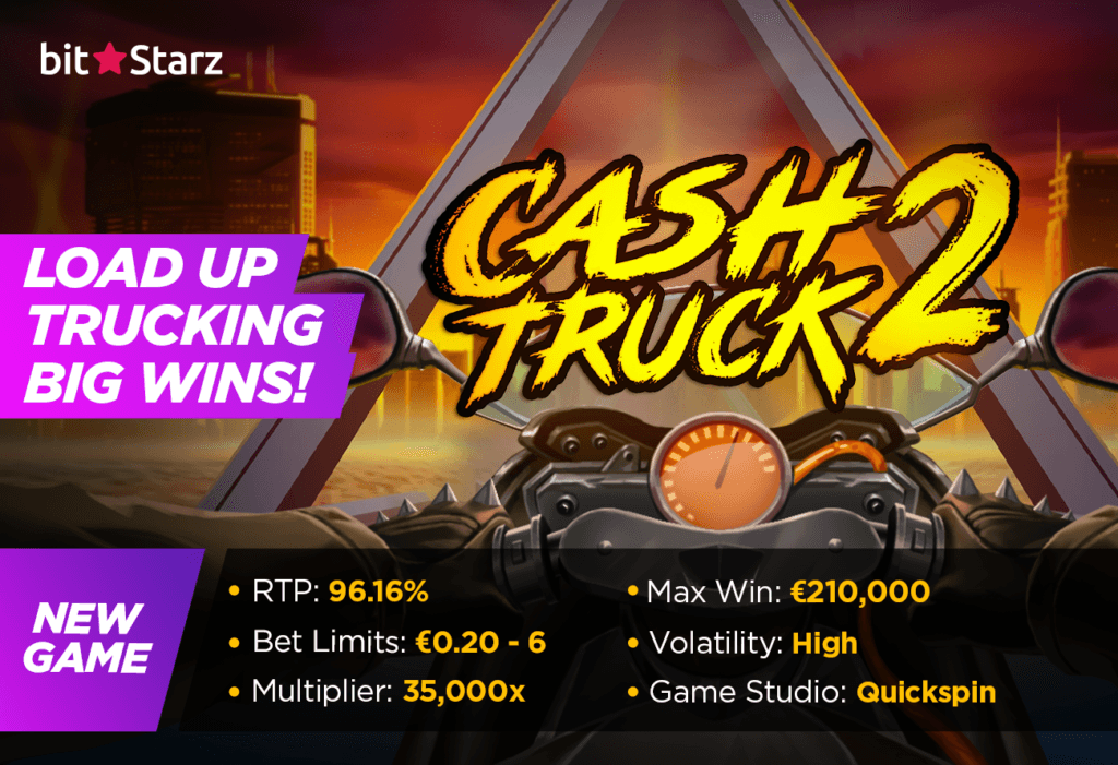 The-highway-to-big-wins-goes-through-Cash-Truck-2-from-Quickspin---play-at-BitStarz-today!
