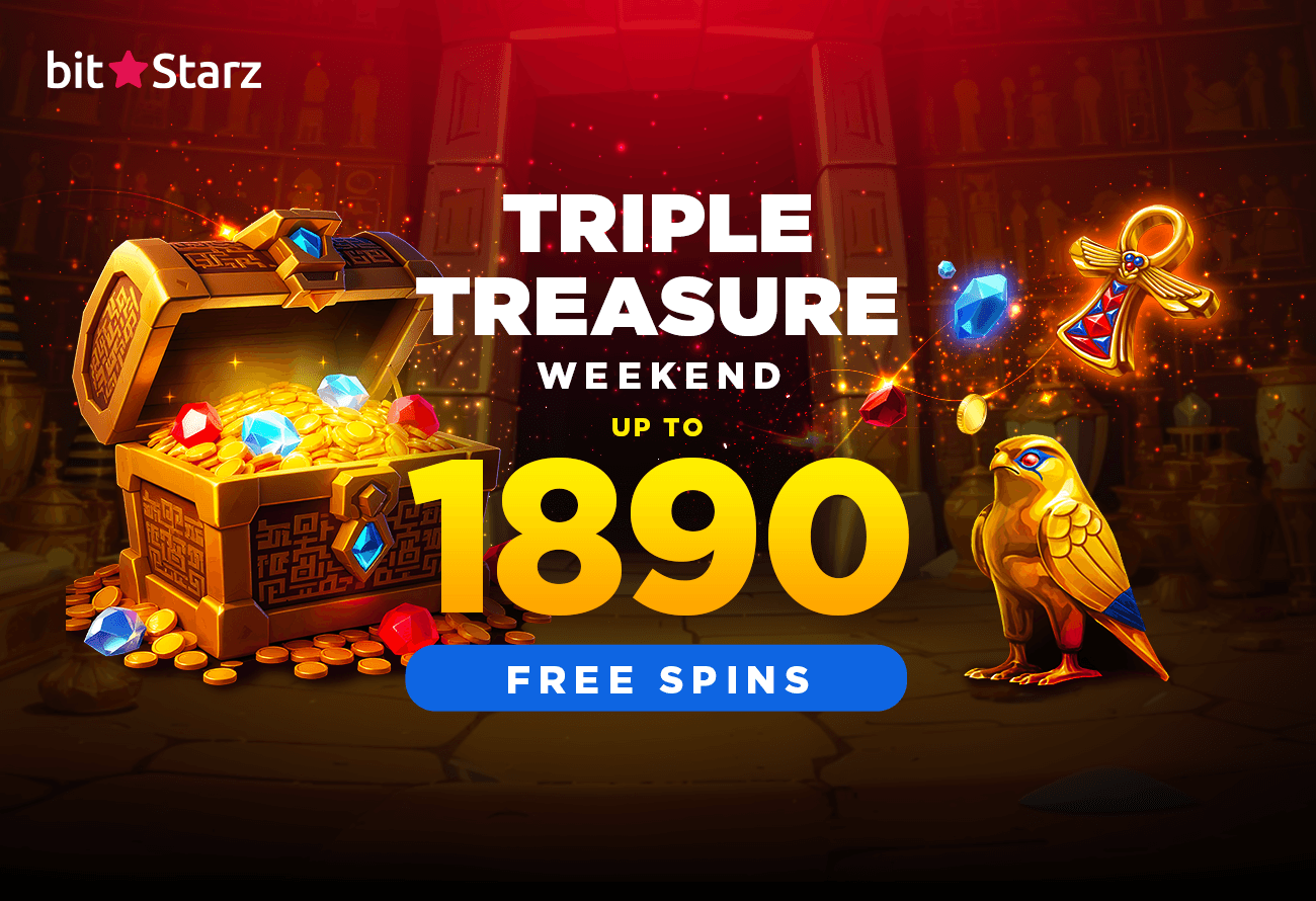 1,890 Free Spins? Yep. Welcome to Triple Treasure Weekend