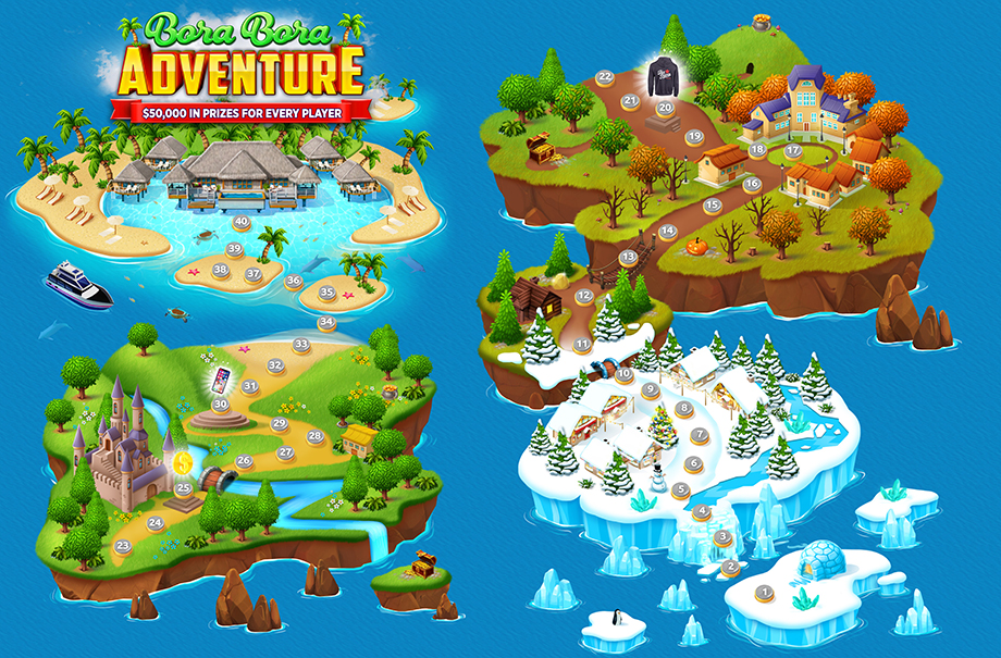 Bora Bora Casino Promotion Map