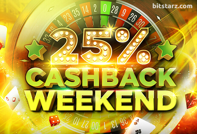Get-25-Cashback-This-Weekend-at-BitStarz