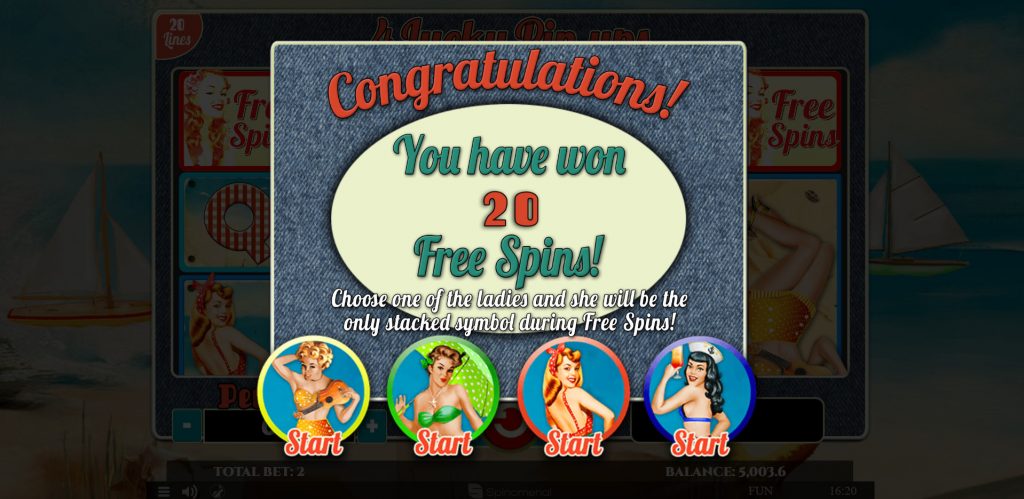 4LuckyPinups_FreeSpinsSplash