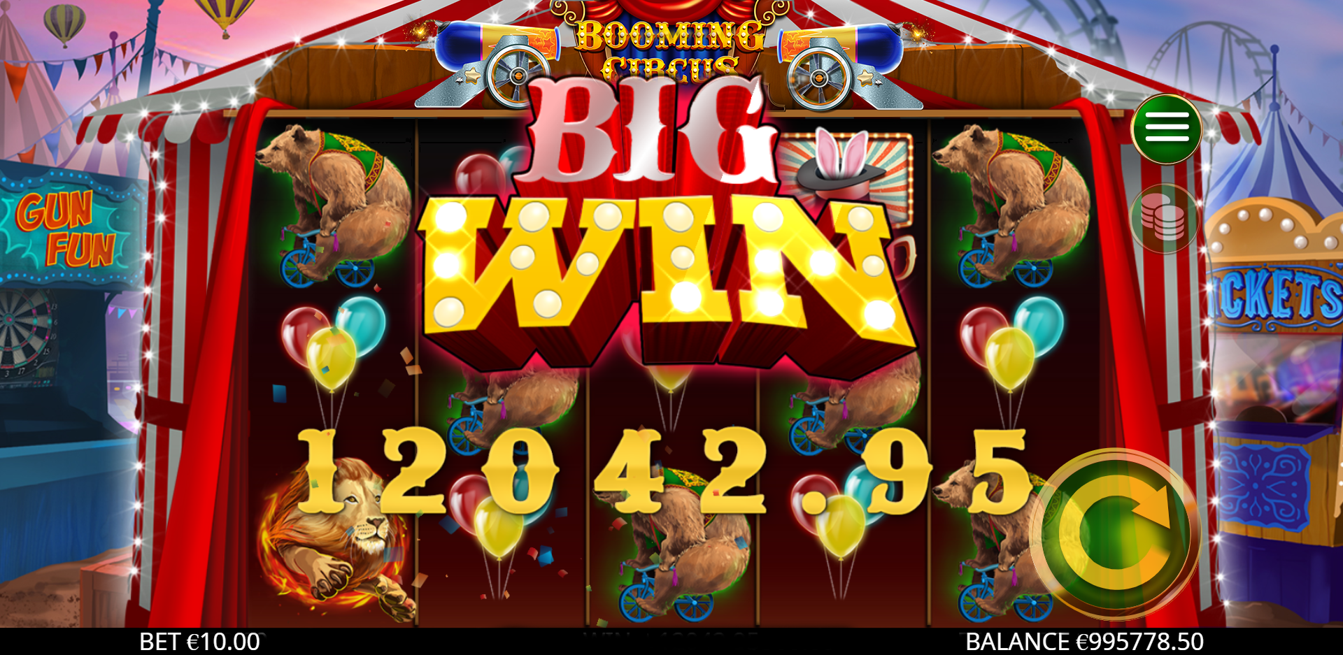 Booming circus Big Win