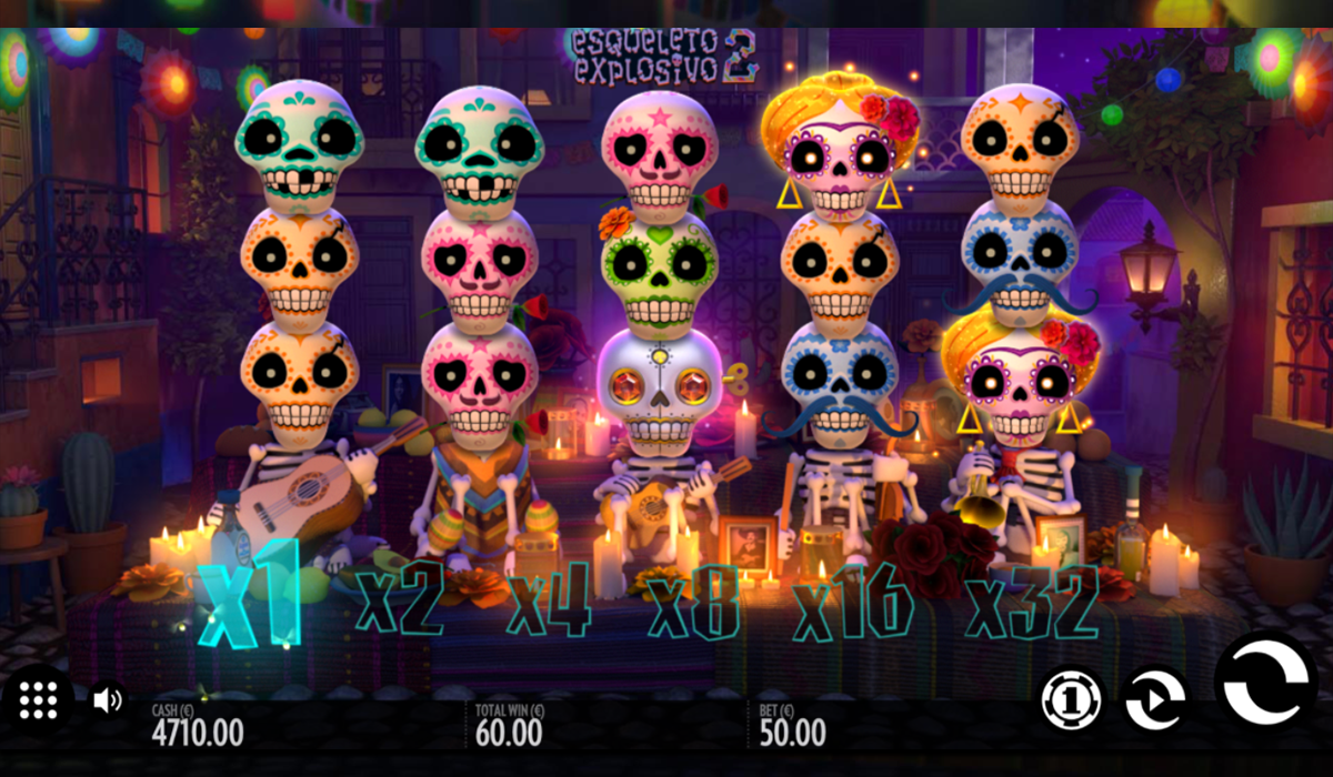Skulls of Esqueleto Explosivo 2 Slot gameplay