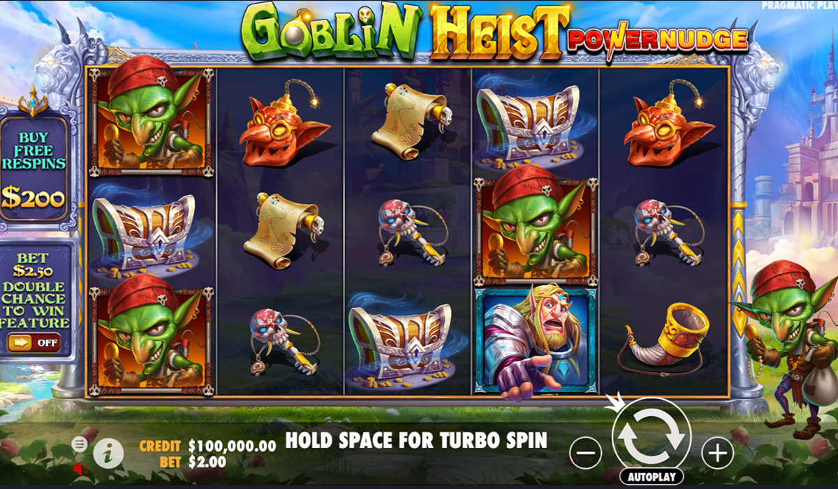 Play for up to €400,000 in Goblin Heist from Pragmatic Play.