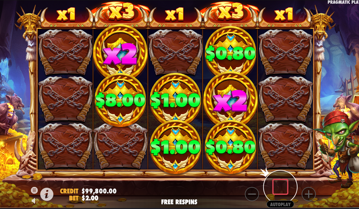Unlock the Money Money Respin Feature in Goblin Heist slot from Pragmatic Play.
