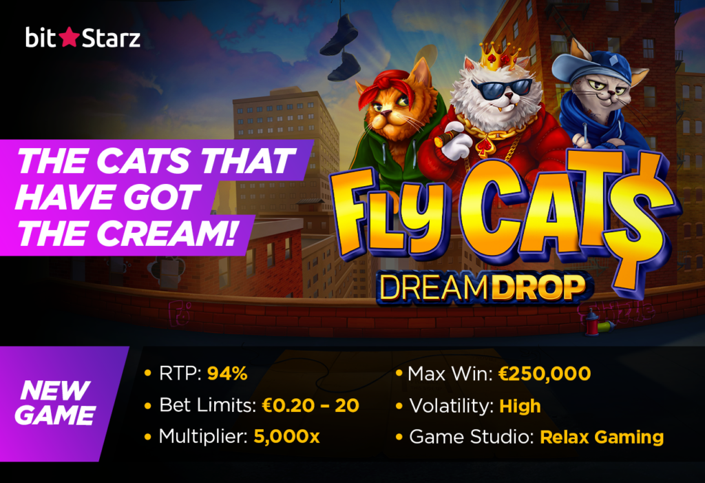 Win-Huge-Jackpots-in-the-Funky-New-Fly-Cats-Dream-Drop-Slot