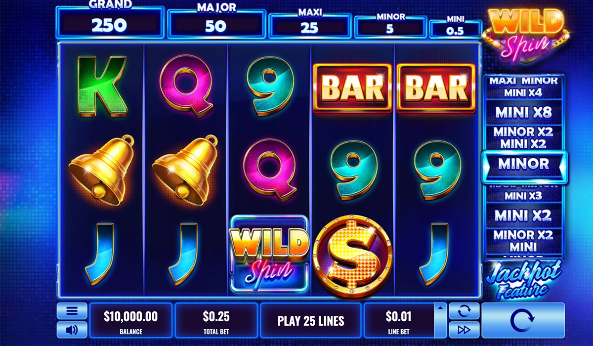 Wild Spin slot game.