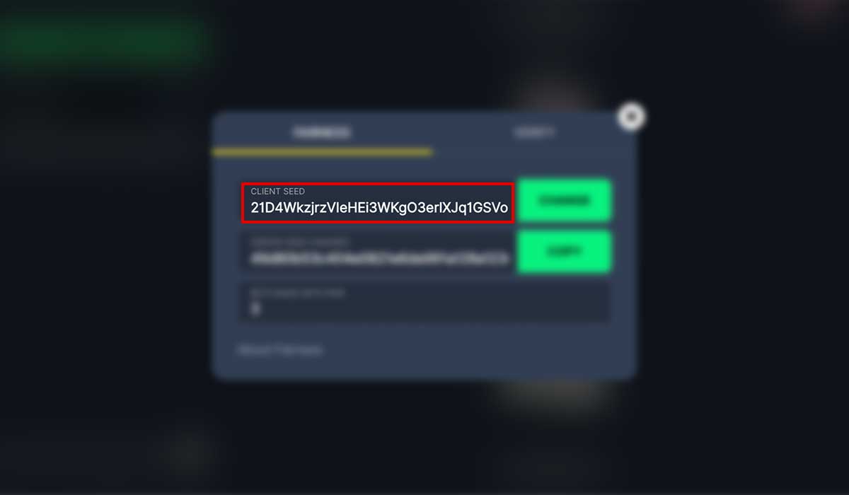 How to use the BitStarz Originals provably fair tool - step 3.