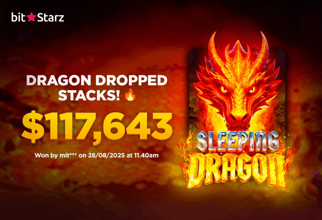 BitStarz Player Hits Grand Jackpot in Sleeping Dragon Slot!