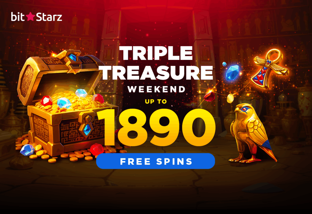 1,890 Free Spins? Yep. Welcome to Triple Treasure Weekend